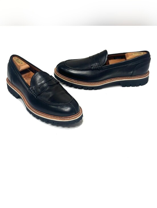 Allen Edmonds Freeport Weatherproof Lug Penny Loafer Black 10 D Storm Welt USA main image 10